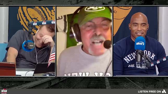 Jets fan Joe Benigno went off on former New York Giant Tiki Barber on WFAN
