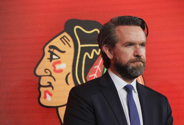 Danny Wirtz of the Chicago Blackhawks attends the 2022 NHL Draft at the Bell Centre on July 07, 2022 in Montreal, Quebec, Canada. 